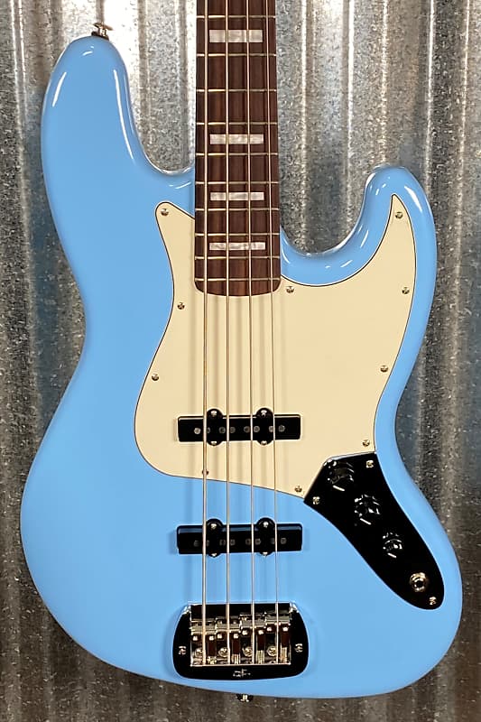 G&L USA JB 4 String Bass Himalayan Blue & Case #7113 image 1
