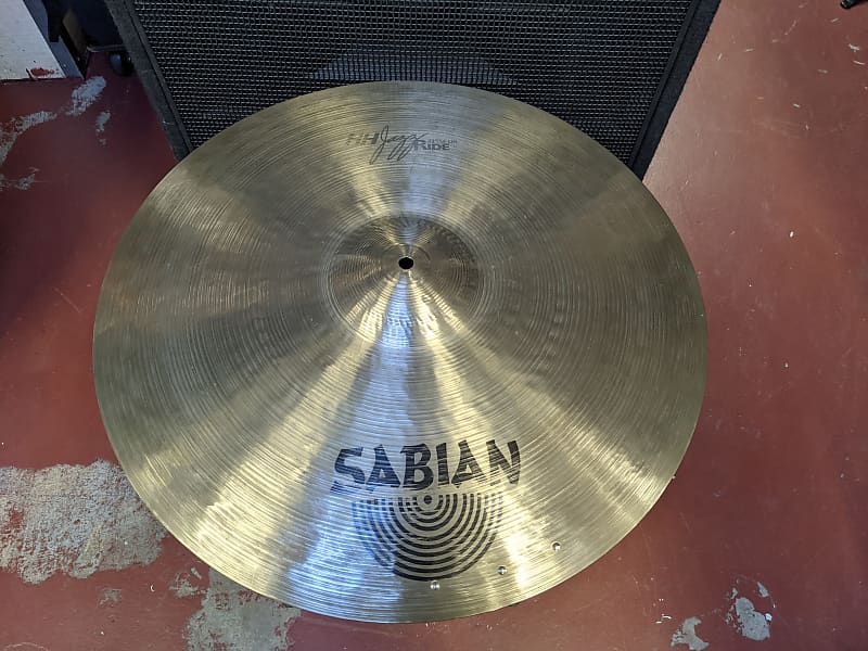 Rare! Sabian 22" HH Jazz Ride Cymbal With 3 Rivets Classic Reverb