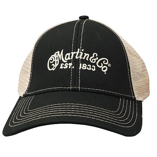 Martin Trucker Hat with Tan Mesh Black | Reverb