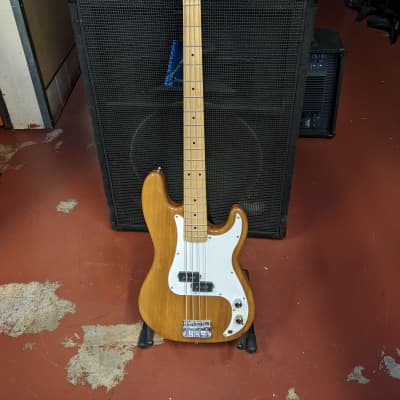 Sleeper! New Johnson Natural Finish Precision Style Bass Guitar - Looks/Plays/Sounds Excellent! for sale