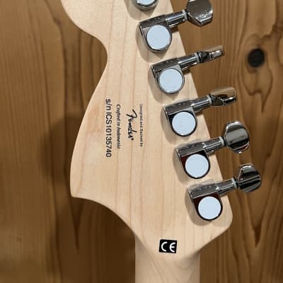 2010 Squier Stratocaster Standard - Gloss Montego Black Metallic image 10