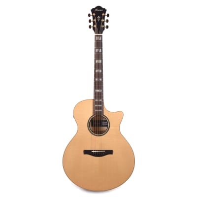 Ibanez AE390NTA Acoustic-Electric Guitar Natural High Gloss Top, Aqua Blue High Gloss Back and Sides image 4