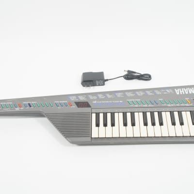 Buy used [SALE Ends Nov 25] YAMAHA SHS-10 Silver FM Synthesizer Keyboard SHS10 Shoulder Keyboard Keytar w/ 100-240V PSU