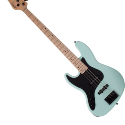 Schecter J-4 Left Handed Electric Bass in Sea foam Green for sale
