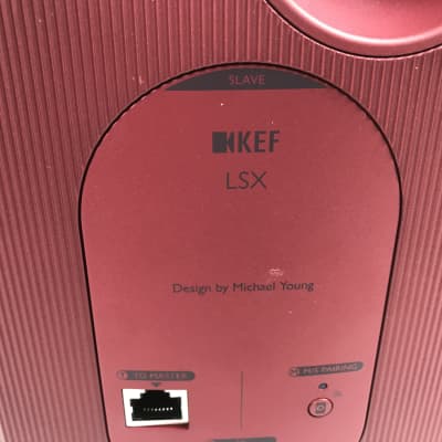 KEF LSX Wireless Speaker Music System (Pair) Red image 7