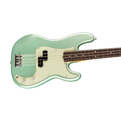 [PREORDER] Fender American Professional II Precision Bass Electric Guitar, RW FB, Mystic Surf Green image 3