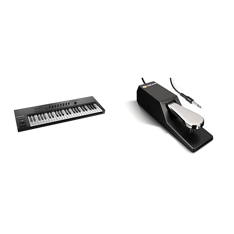 RockJam 61 Key Touch Display Keyboard Piano Kit with Digital Piano Bench,  Electric Piano Stand & Universal Sustain Pedal for Electronic Keyboards and