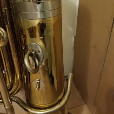 Cerveny model 681 BBb rotary valve tuba with case image 7