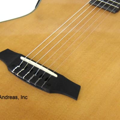 Angel Lopez Electric Solid Body Classical Guitar - Natural image 3