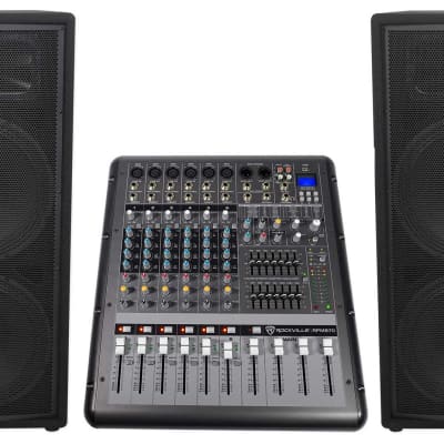  (2) JBL Pro JRX212 12 2000w PA/DJ Altavoces+Mezclador