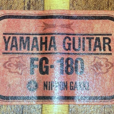 1972 FG-180 Jumbo Dreadnought Red Label MIJ Nippon Gakki +Yamaha Rocket Hard Case image 20