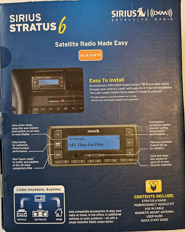 Sirius outlet Stratus 6