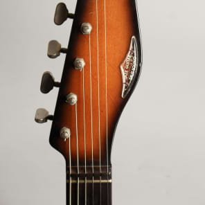 Ampeg Wild Dog EG-1S Jazz Split Sound Solid Body Electric Guitar,  made by Burns (1964), ser. #5031, original blue check tolex hard shell case. image 5