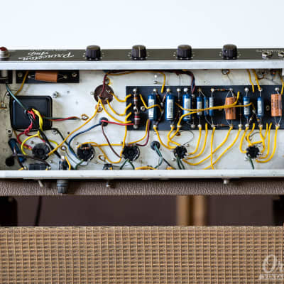 Survivor 1962 Fender Princeton Amp 6G2 Brownface with footswitch image 16