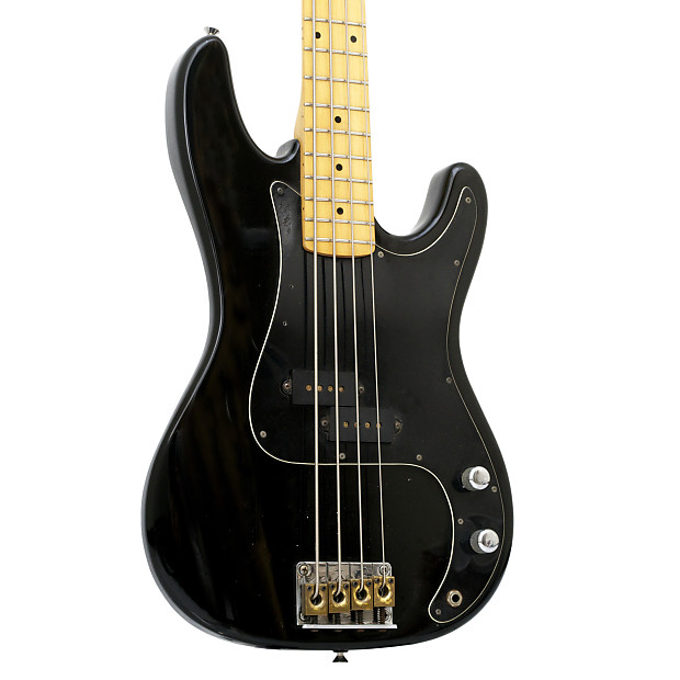 Epiphone Accu-Bass CH/B Electric Bass Guitar 1982 Black | Reverb