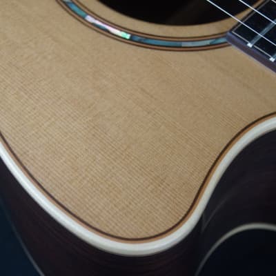 Brand New McIlroy A35c Western Red Cedar / Indian Rosewood Cutaway Auditorium Sized Acoustic image 14