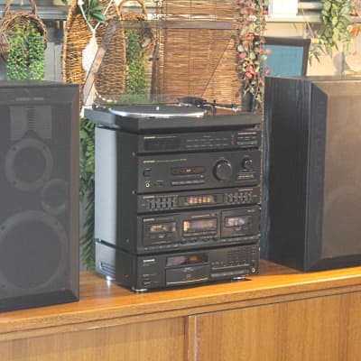 Vintage áudio system RARE Front L R VINTAGE SONY X-ROUND SYSTEM 6 OHMS STEREO