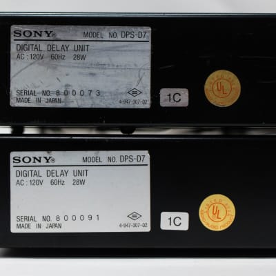 Sony DPS-D7 Digital Delay Signal Processor Rack Unit DSP D7 DSPD7 - Pair image 5