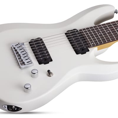 Schecter C-8 Deluxe, Satin White, 8-String 441 image 2