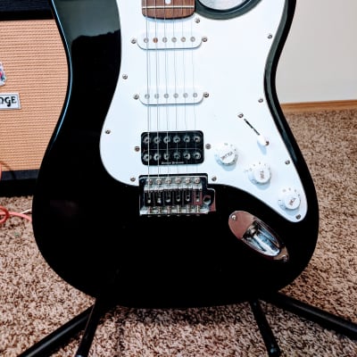 S101 Stratocaster Style Black with Seymour Duncan Invader Pickup image 1