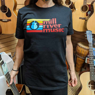 Mill River Music T-Shirt 1st Edition Main Logo Unisex Black Small image 1