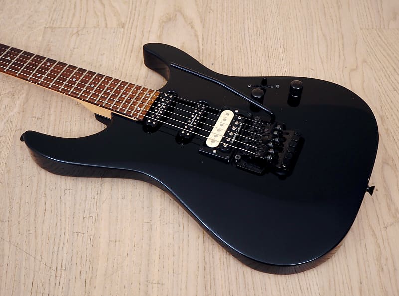 Fernandes FR オールブラック 1990s Fernandes FR-60M Electric Guitar Super Strat Black SSH