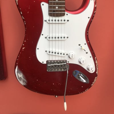 SVL Reserve Candy Crush Red Masterbuilt Custom Shop Order Heavy Relic Fender Beater for sale
