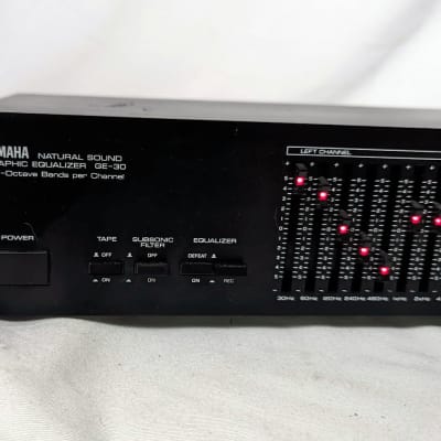 Yamaha good Natural Sound Graphic Equalizer GE-30 10 1-Octave Bands Per Channel