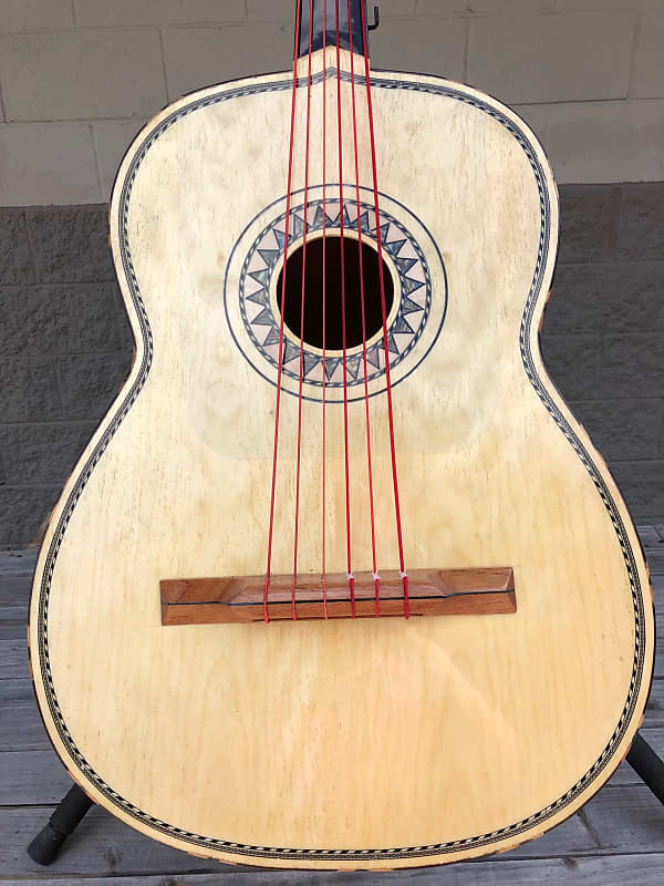 La Tradición Artista Model Custom Guitarrón Flamed Maple (Stained Red) image 1