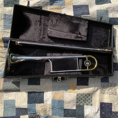 King 2-B Liberty 1960’s Silver Trombone with case image 6