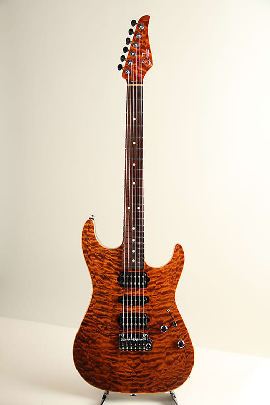 Suhr Standard Quilt Maple Match Figured Headstock Root Beer