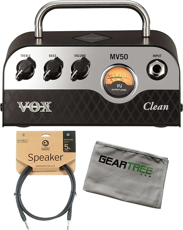 Vox MV50 50w Clean Head w/ Cleaning Cloth and Speaker Cable | Reverb