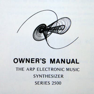 Super Expensive Manual for super expensive ARP 2500 Synth - Mint ! image 3