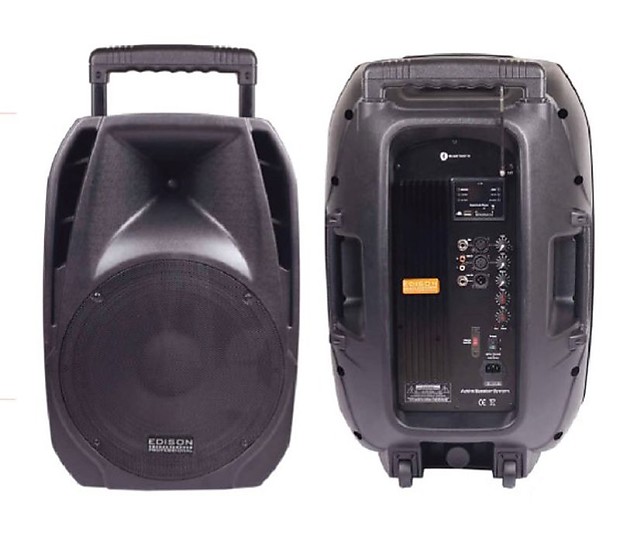 Edison M2000 Plus Bluetooth PA Speaker with Stand Black