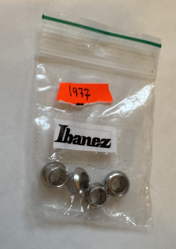 Ibanez Bushings for electric guitar tuners 1977 - Chrome image 1