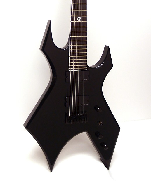 BC Rich WGL7BK Warlock Lucky 7 7-String Electric Guitar - Black