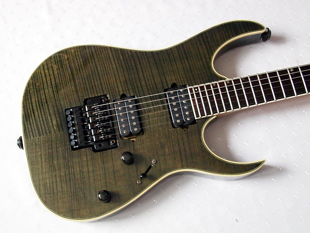 海外限定スパイク販売 J-Custom Ibanez RG Reverb | Black Silky 1997 1702 ギター