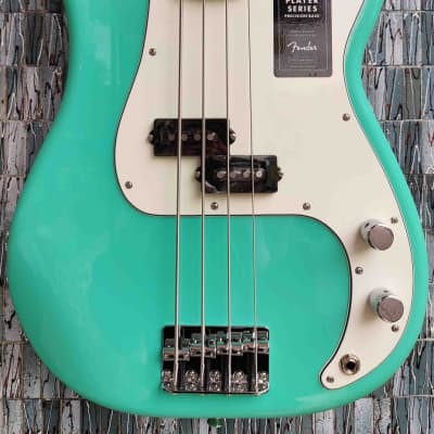 Fender Player Precision Bass, Pau Ferro Fingerboard, Sea Foam Green image 3