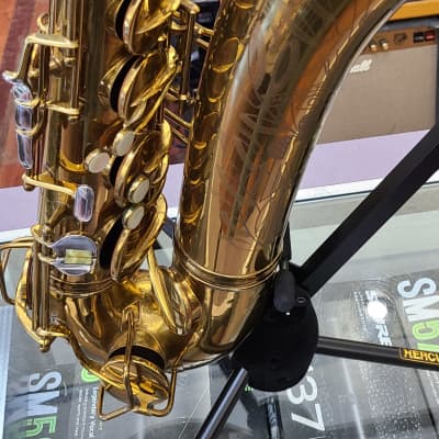 Conn 30M Tenor Saxophone Vintage w/ Selmer Paris Neck & C Star Paris Mouthpiece '35-'43 Gold Lacquer image 15