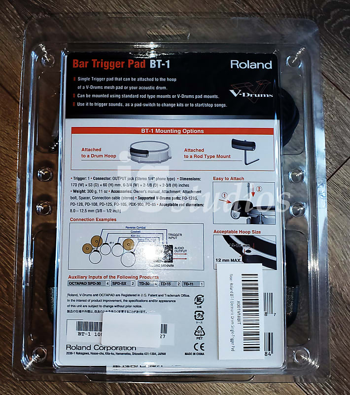 Roland BT-1 Bar Trigger PAD PAK – Kraft Music