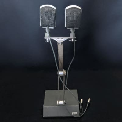 1970s Matched Pair of EAG MD-16N: Dynamic Cardioid Vintage Microphones /w Stand | Hungarian AKG D12 image 3