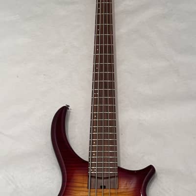 US Masters EP53LA  5 string Bass Guitar Sunburst Flametop made in the USA image 4