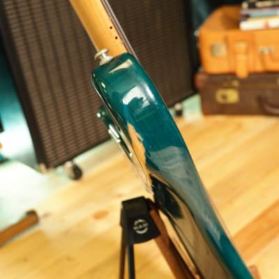 Ernie Ball Music Man Stingray 4 Bass from 1999 in Translucent Teal image 11