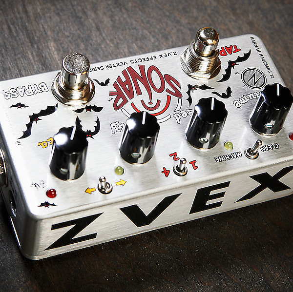 ZVEX Sonar ハンドペイント　one/one ZVEX Effects Sonar Tremolo Hand Painted Effects Pedal – Twin