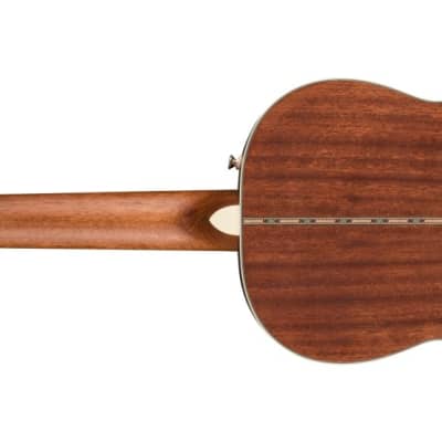 Fender Paramount PS-220E Solid Wood A/E Parlor Guitar, Aged Cognac Burst w/ Case image 3