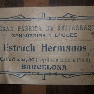 Enrique Sanfeliu ~1915 - Enrique Garcia style classical guitar (Estruch Hermanos label) + video! image 14