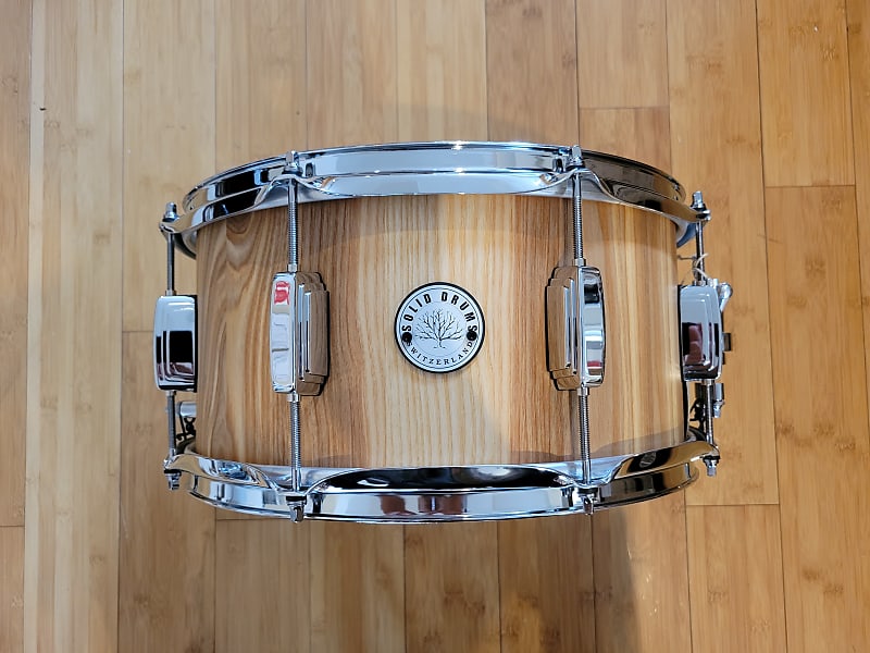 Snares Solid Drums Switzerland 7x14 Ash Snare Drum Reverb