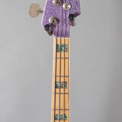 2017 Fender Limited Edition Adam Clayton Jazz Bass Purple Sparkle image 4