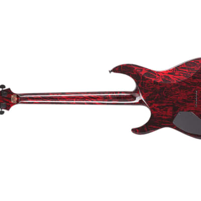 Schecter C-1 Silver Mountain Blood Moon #1475 image 4
