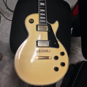 Edwards Les Paul Custom Black Guitar For Sale Rickguitars
